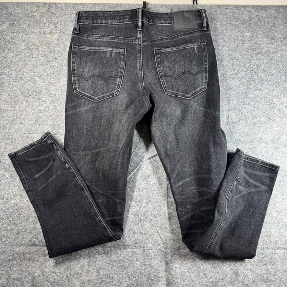 AE Men’s AirFlex 360 Patched Slim Jean Size 32x34 in Black Blaze - Picture 10 of 14